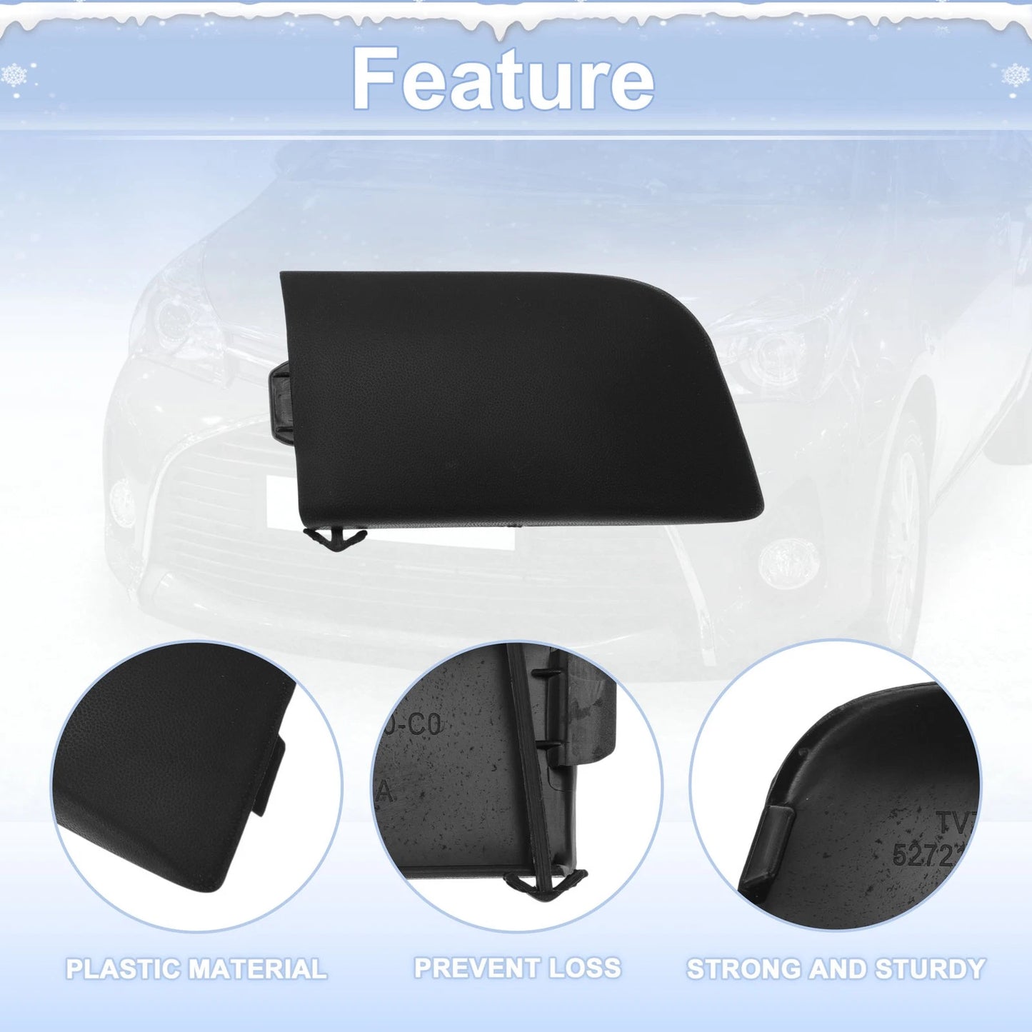 Tow Hook Cover Cap for Toyota Corolla (2007–2009) No. 5212702220