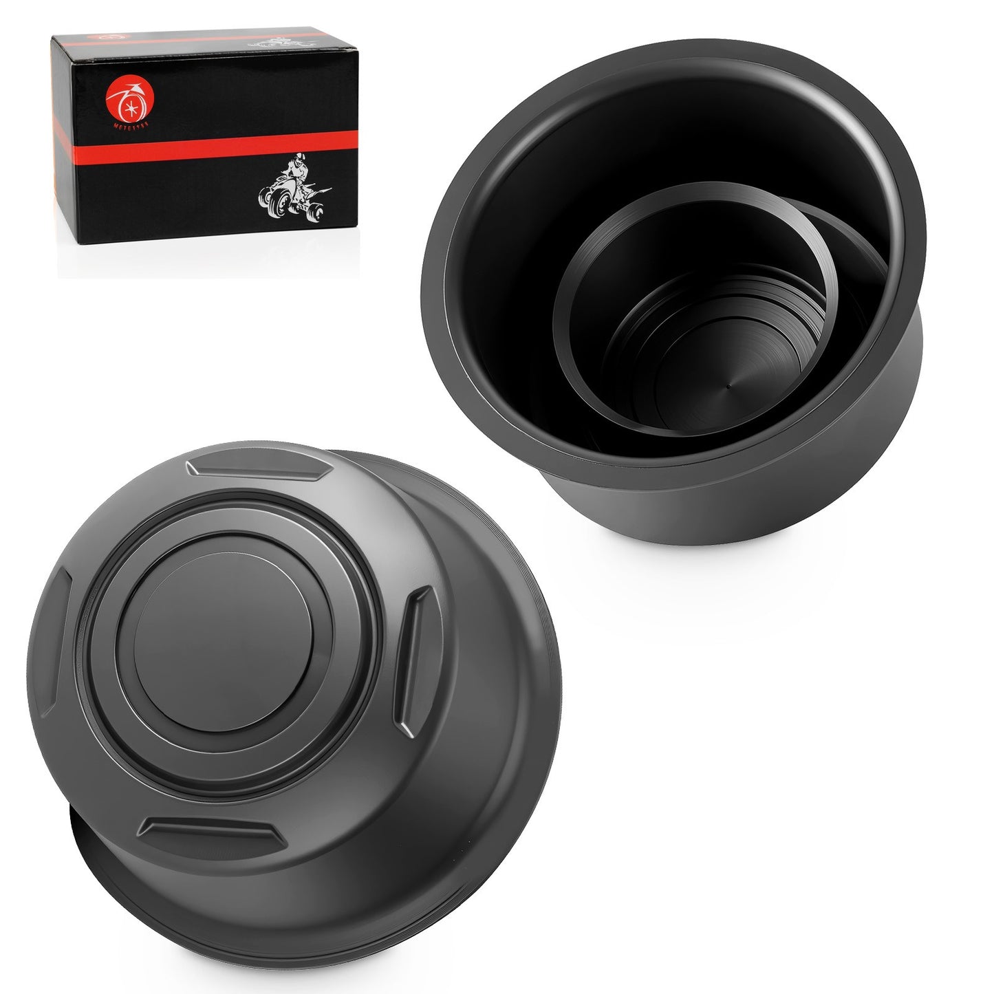 Set of 2 Wheel Caps for Yamaha Big Bear 400 (2007–2012)