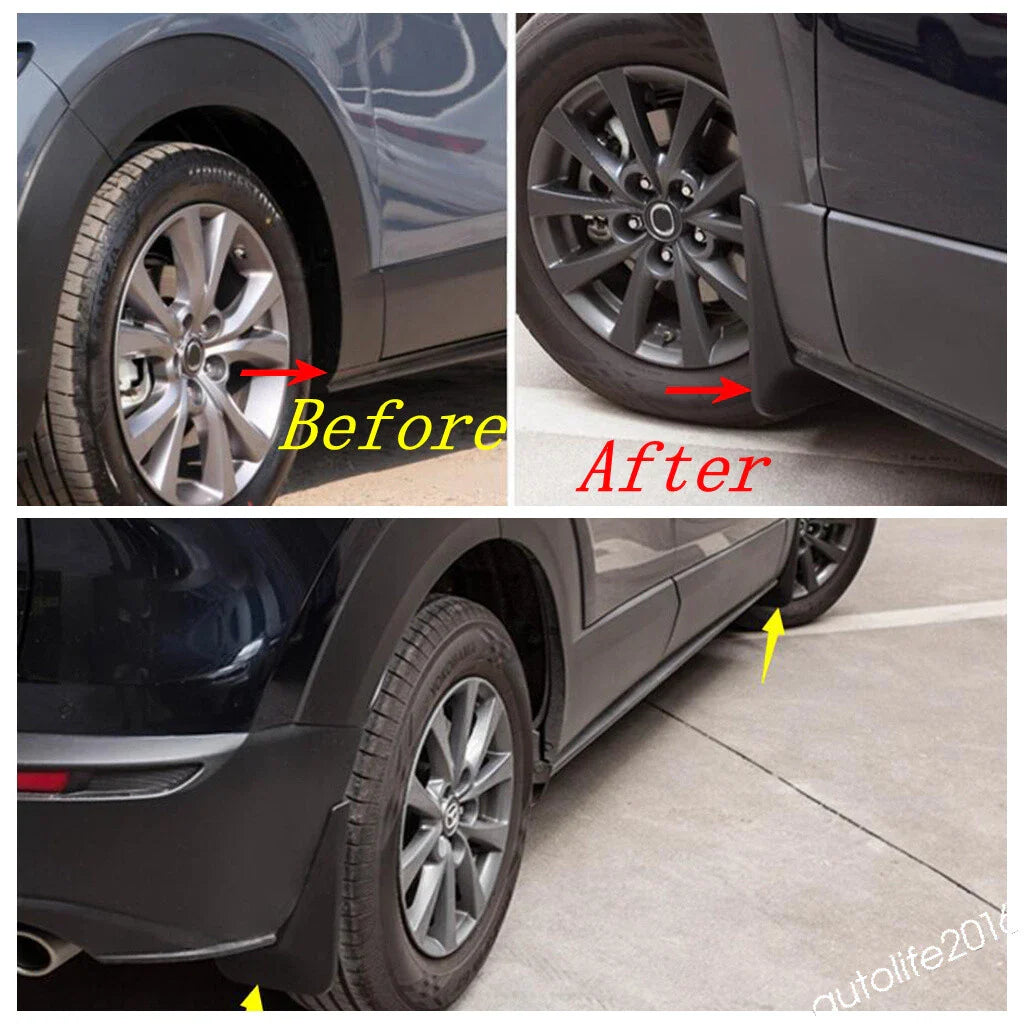 4 x Mud Guard Mudguards Splash Flaps Cover for Mazda CX-30 (2020–2024)