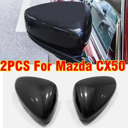 2x Side Mirror Cover Protector & Scuff Plate Trim for Mazda CX-50 (2023–2024)