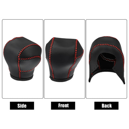 Gear Shift Knob Cover Trim for Toyota Sienna (2021–2022) w/ Red Stitches