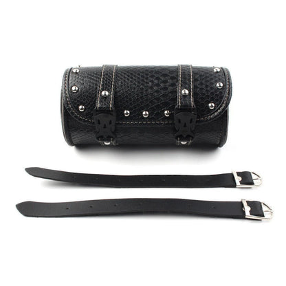 Leather Tool Bag for Universal Motorcycle Handlebar Saddlebag