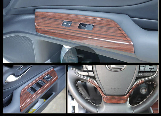23x ABS Wood grain Interior Accessories Kit Cover for Lexus ES350/300h/250 (2019–2022)