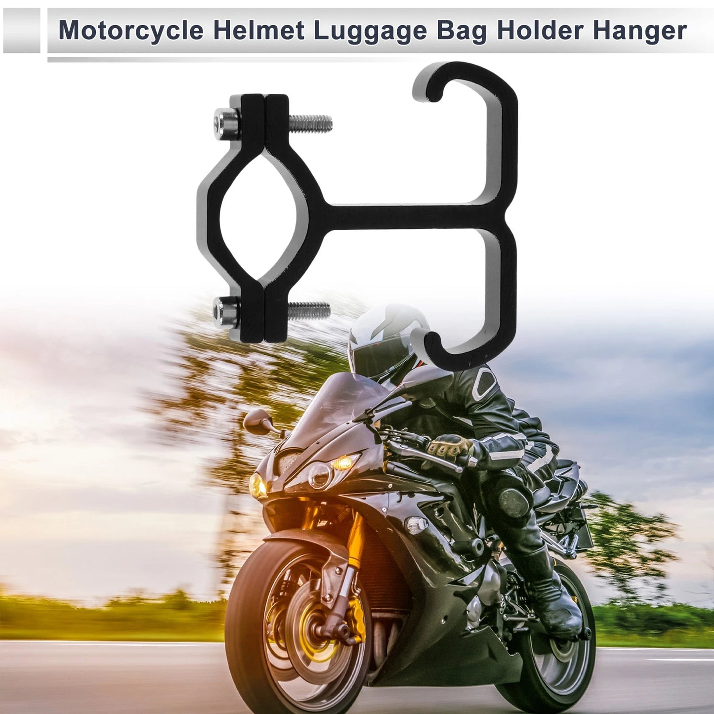Set of 1 Aluminum Alloy Motorcycle Hanging Hook for Universal Models