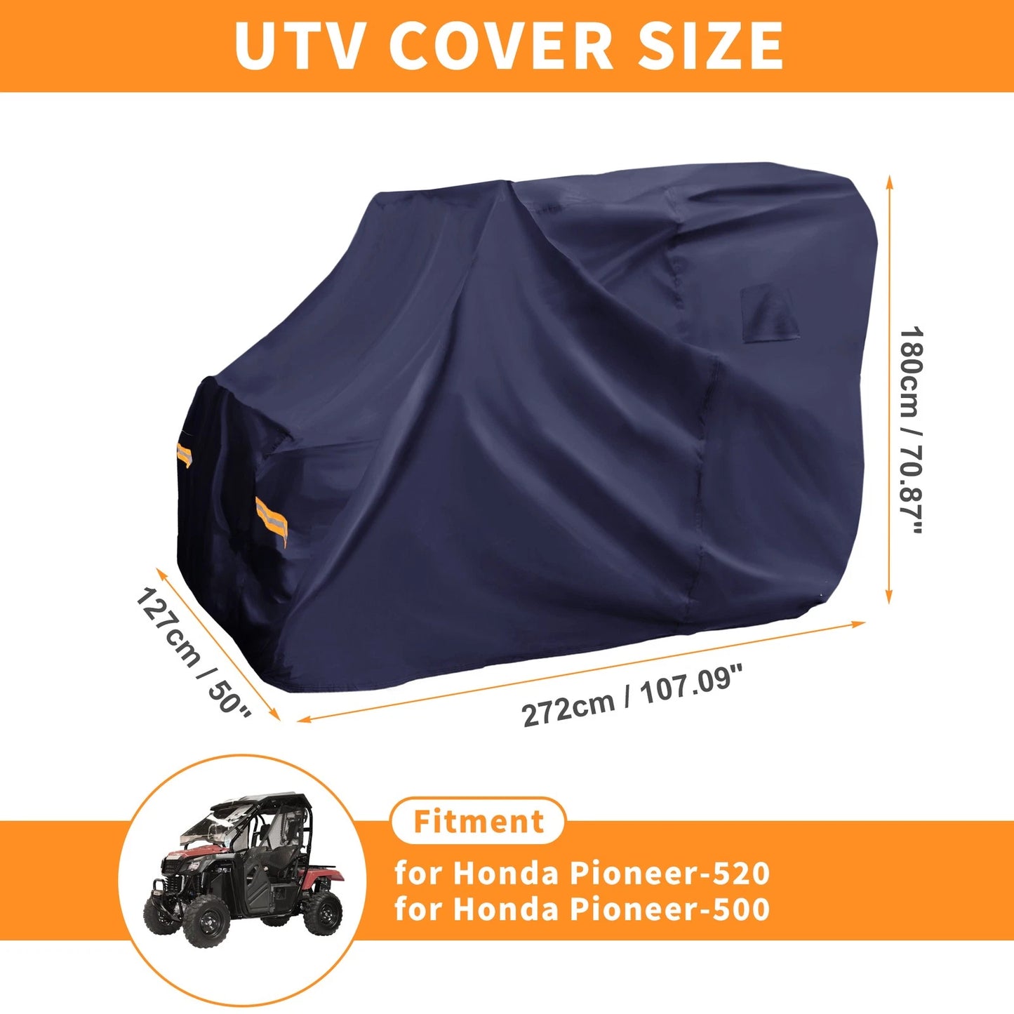 Waterproof UTV Cover for Honda Pioneer 500 520 (2016–2023)