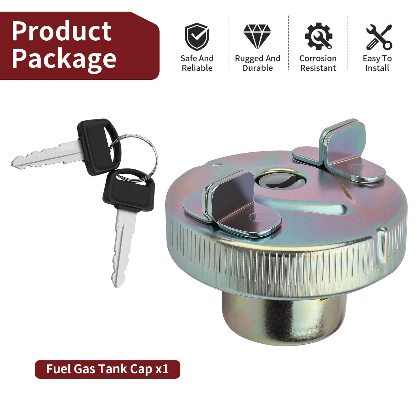 Fuel Gas Tank Cap for Honda Ruckus 50, Metropolitan 50 (2002–2019)