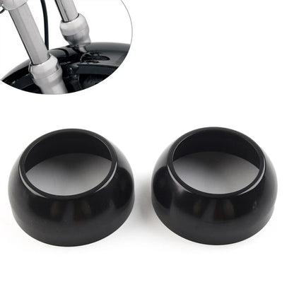 CNC 41MM Fork Boot Cap Covers for Harley FXSTB FXSTC FXDWG (2000-2017)