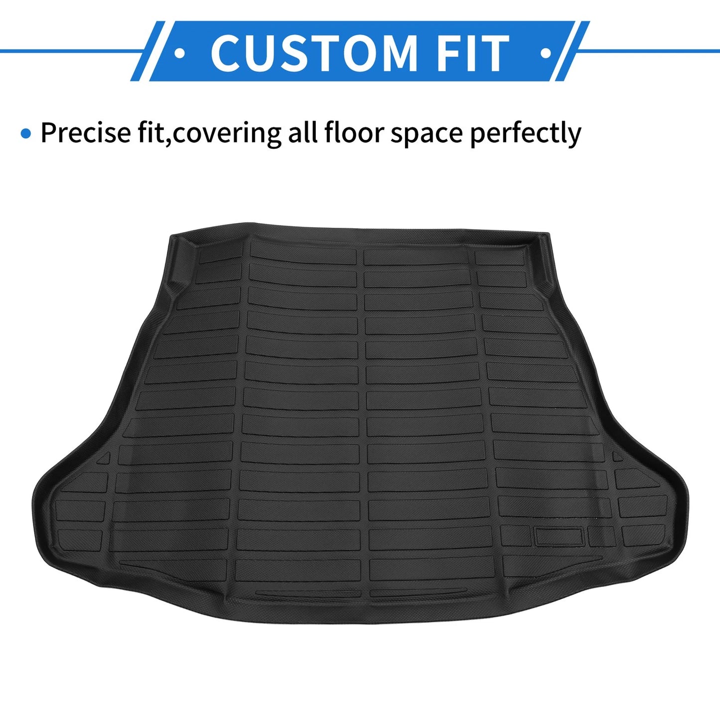 Cargo Liner Rear Trunk Mat for Toyota Prius (2016–2022) TPE Long Stripe Pattern