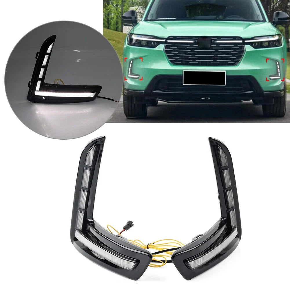 LED Daytime Running Light Fog Lamp w/ Turn Signal for Honda HR-V (2023) Pair