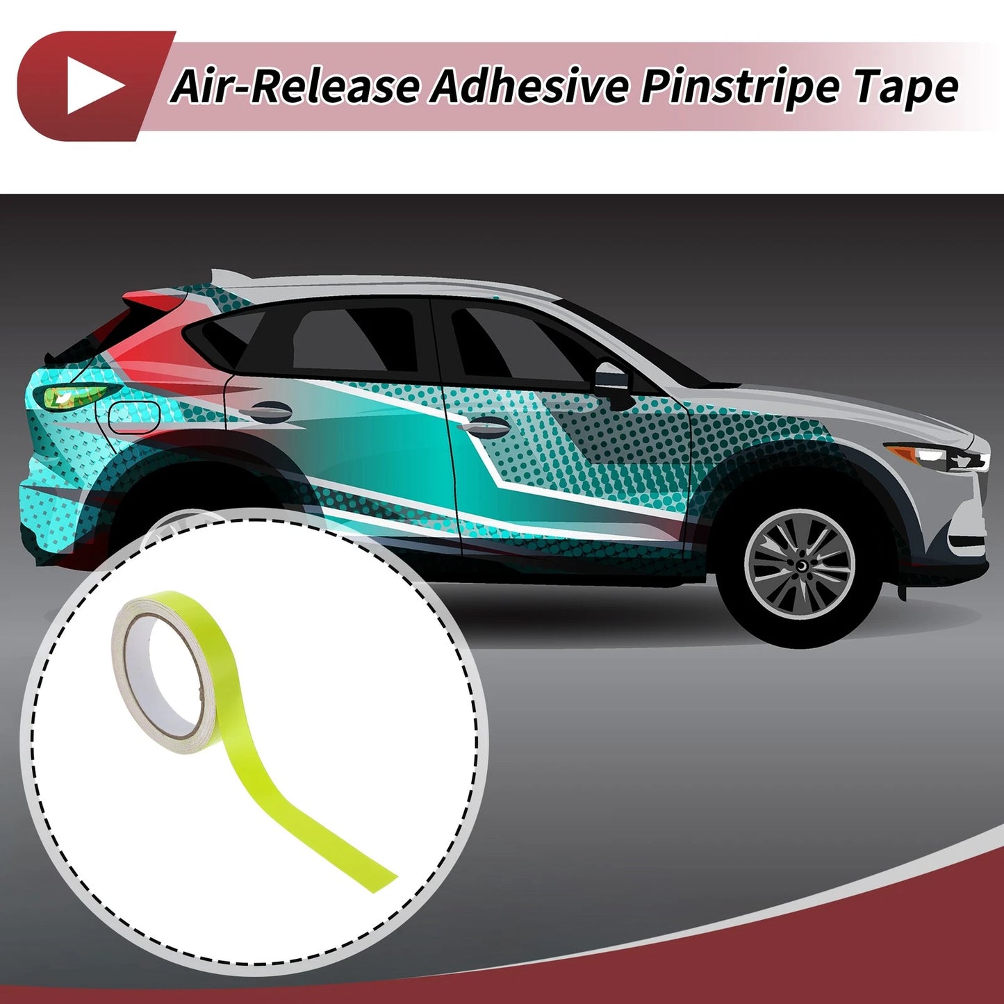 Pinstripe Tape 20mm x 10m for Car Motorcycle Boat Matte Green