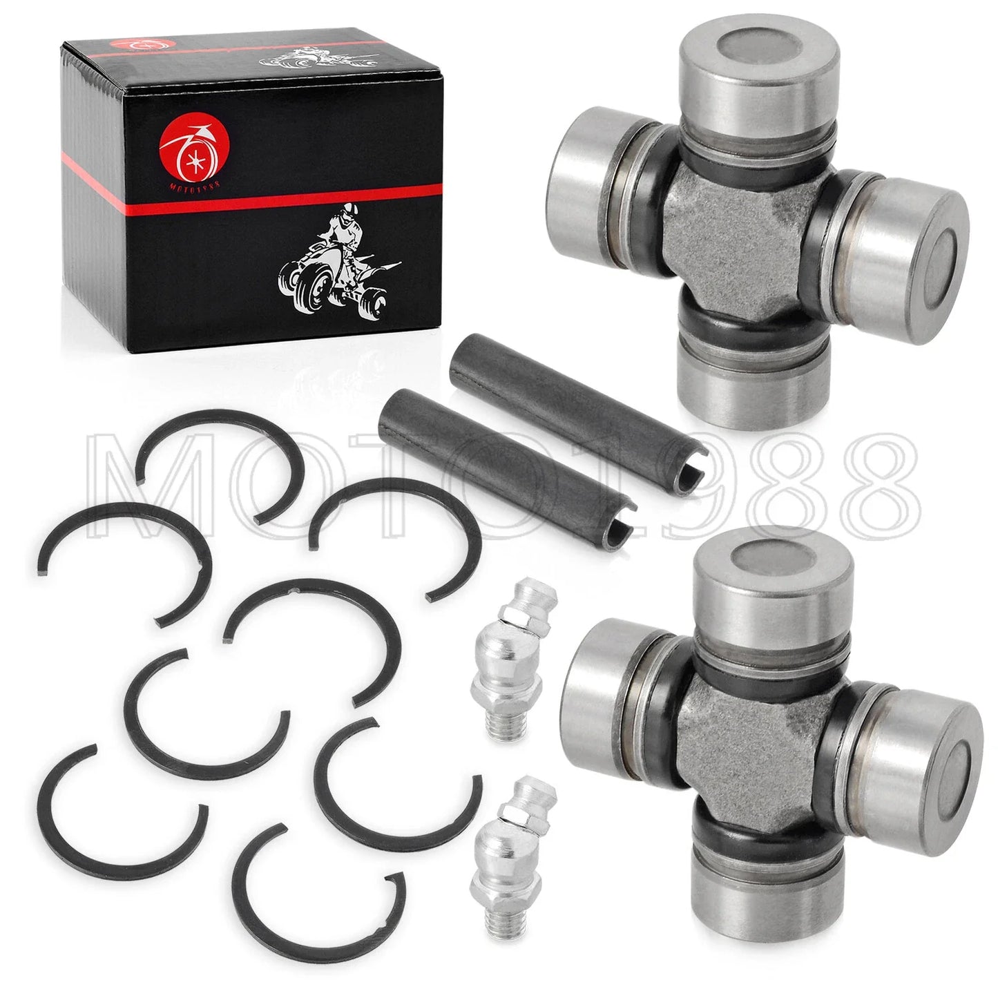 2x Front Rear driveshaft u-joint for Polaris RZR 570-1000