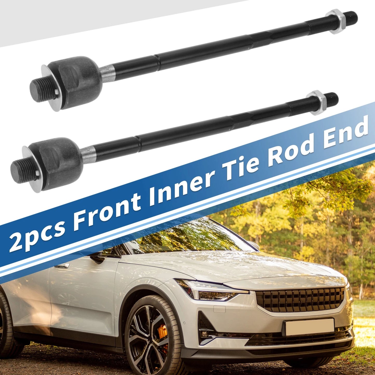 2X Front Inner Tie Rod End Links for Pontiac Montana (1999–2009)