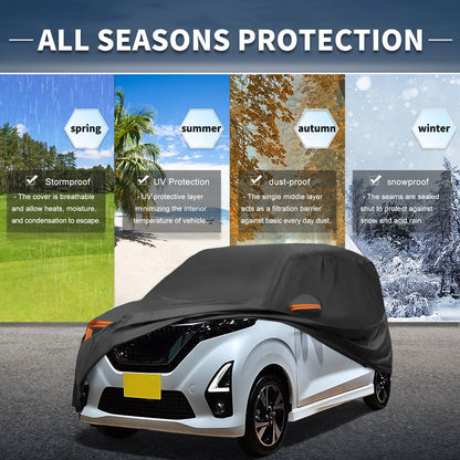 Waterproof Car Cover for Nissan Dayz (2014–2023) - Aluminum Film, Zipper