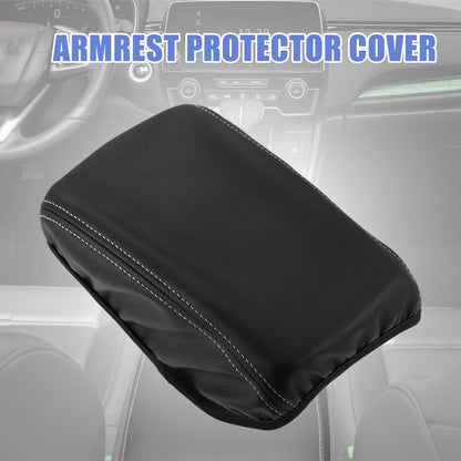 Center Console Armrest Cover for VW Golf 8 (2020–2023) Black Faux Leather