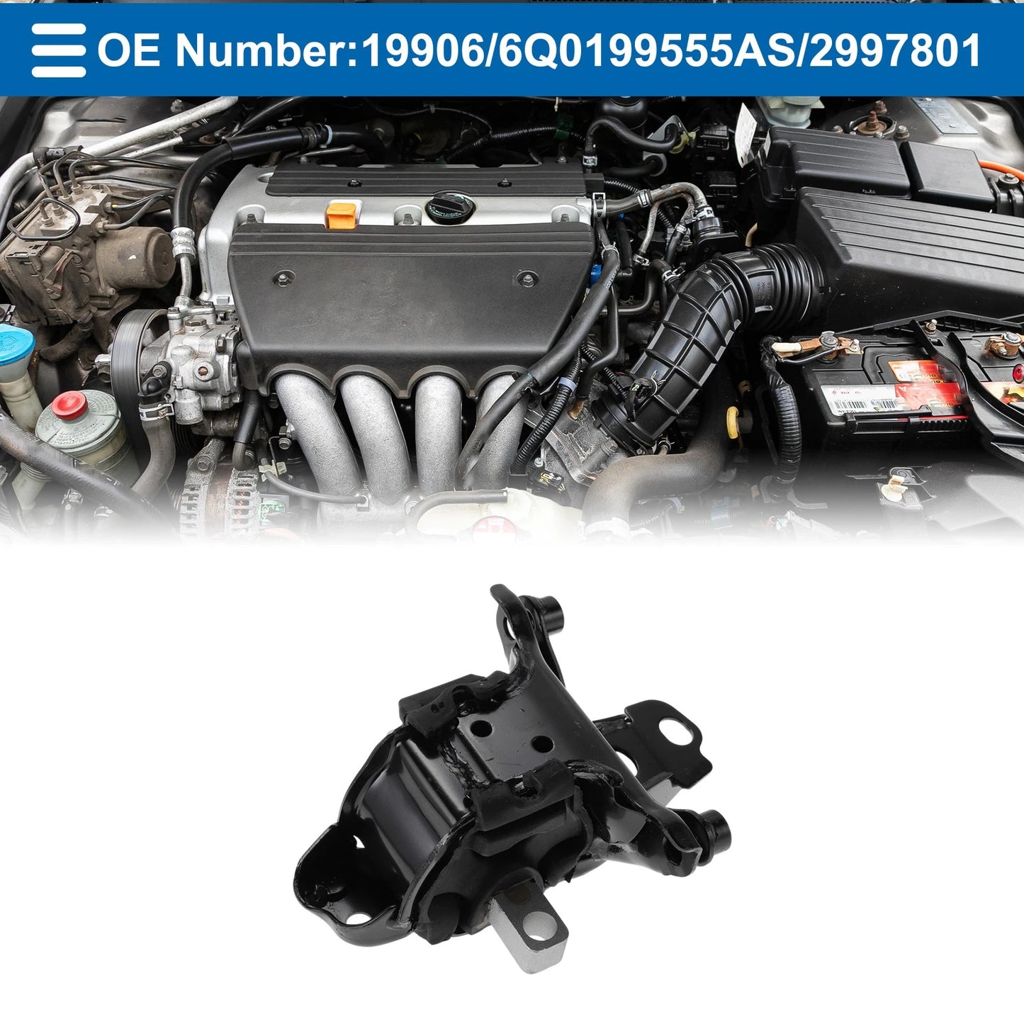 Engine Motor Mount for Audi A1 (2010–2018) No.19906/6Q0199555AS/2997801