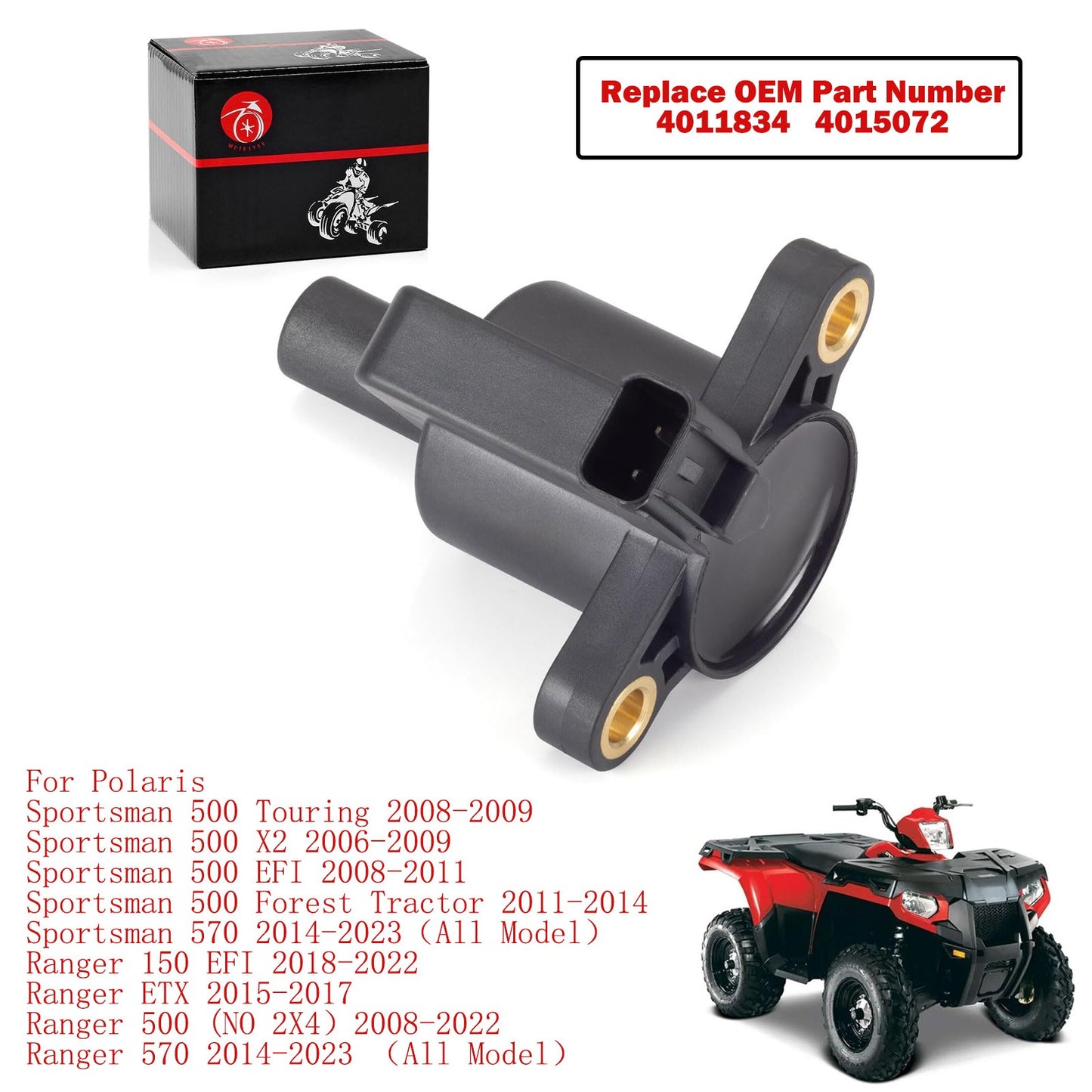 Ignition Coil for Polaris Sportsman 500 / Ranger 150 (2013–2021)