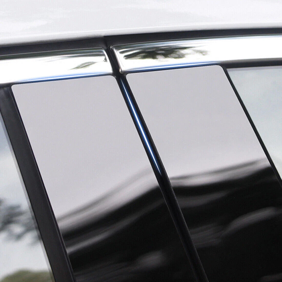 Door Window Trim Black Cover Pillar Posts 6Pcs for Porsche Macan (2014–2022)