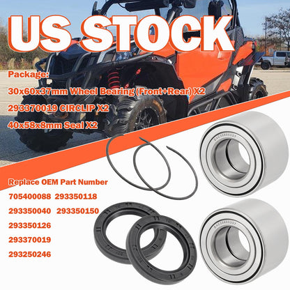 2 Wheel Bearings & Seals for Can-Am Renegade/Commander/Maverick (2011–2023)