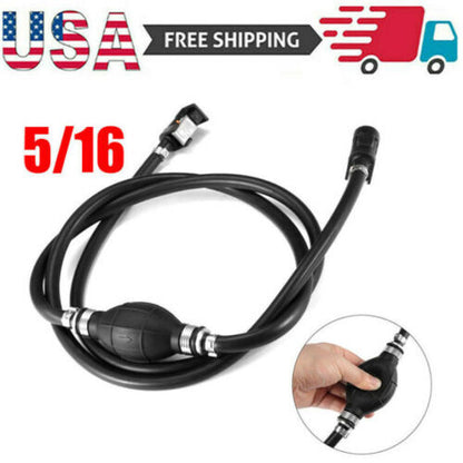 Fuel Gas Hose Line Assembly with Primer Bulb for Marine Outboard Boat Motor