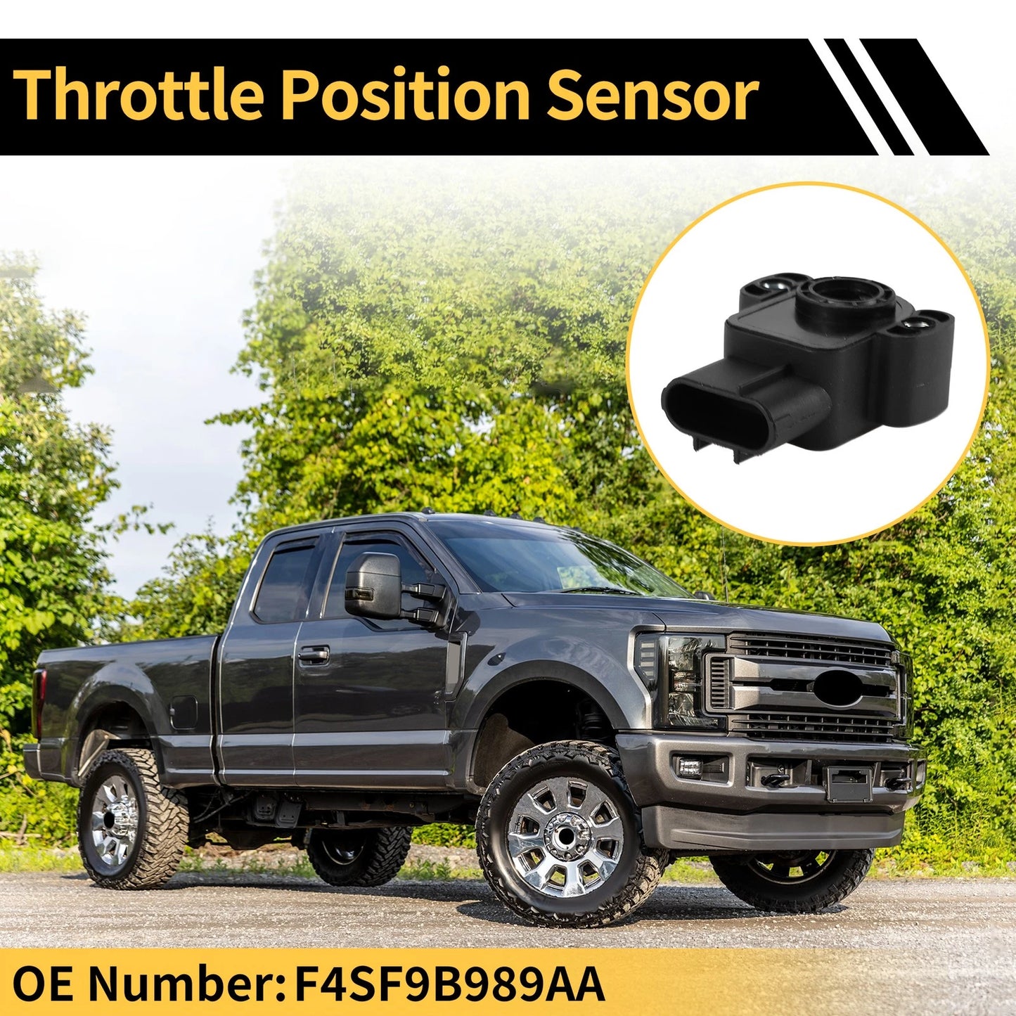 Throttle Position Sensor TPS for Ford F-150 (1997–2008) No.F4SF9B989AA