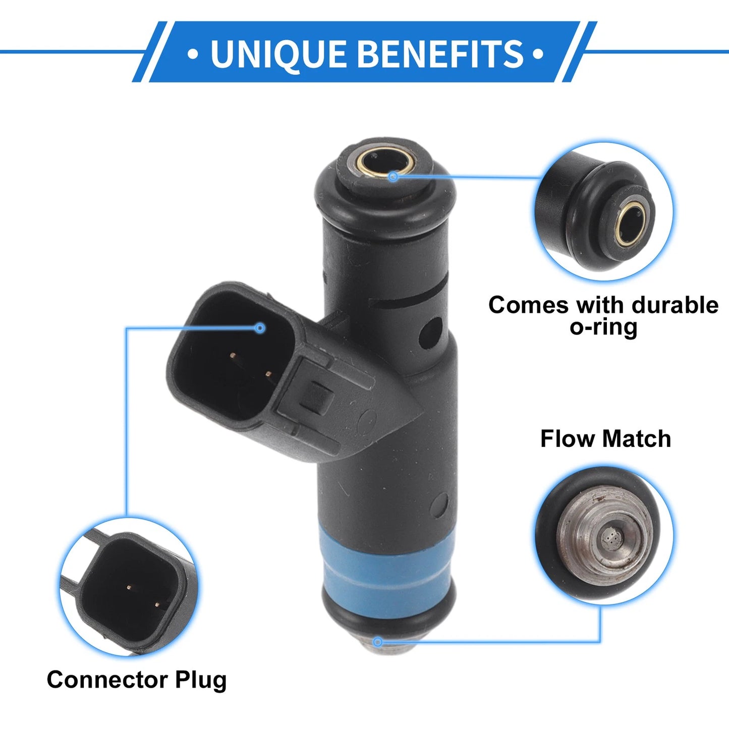 1 Pc Fuel Injector for Ford Freestyle (2005–2007) No.4F9ED6B