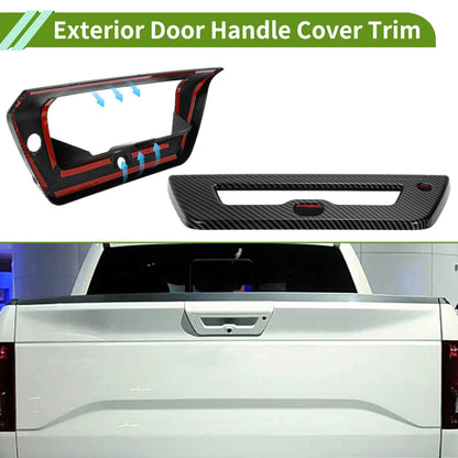 Set of 1 Exterior Trim Tailgate for Ford F150 (2015–2020) Black ABS