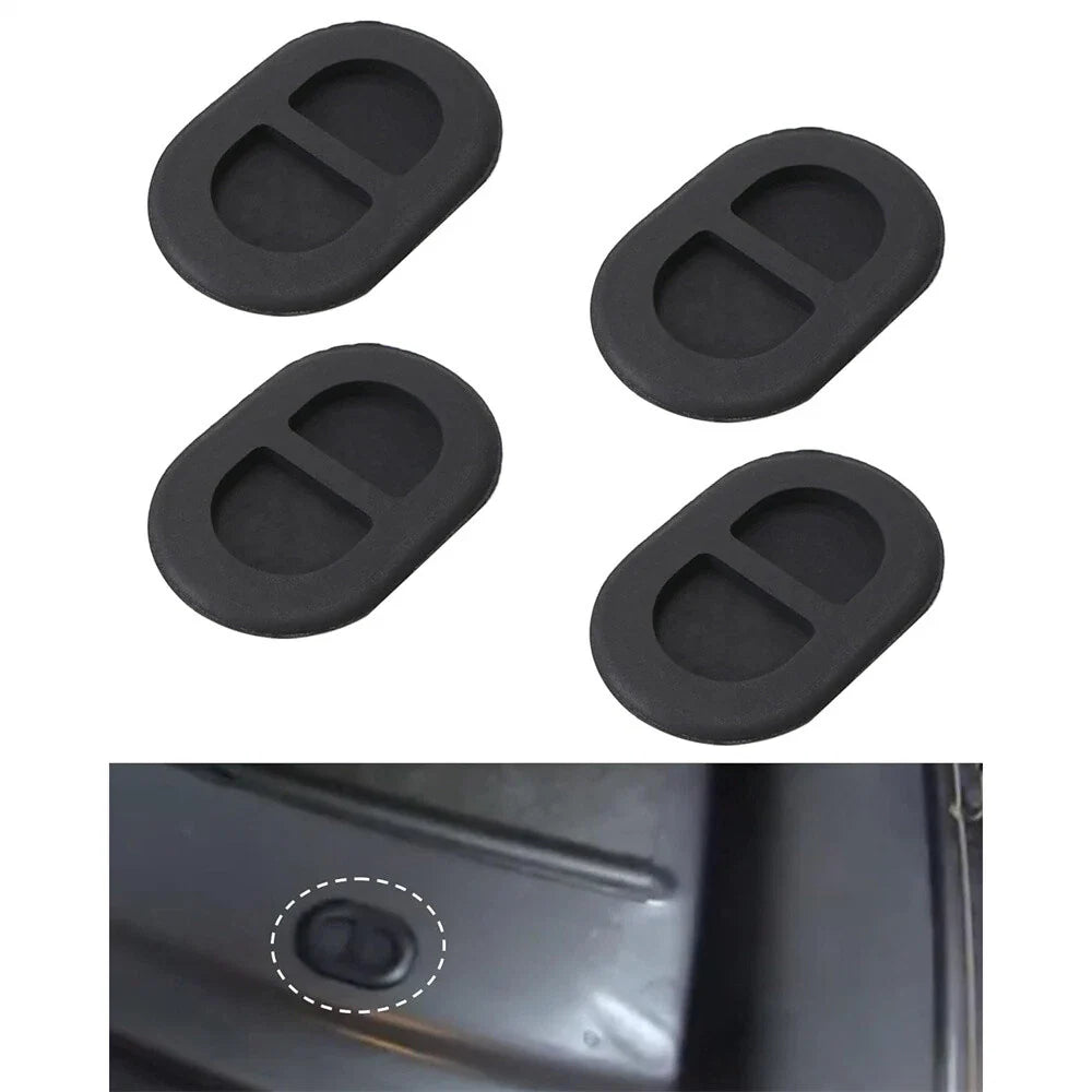 4 Pcs Floor Pan Drain Plugs for Jeep Gladiator (2020-2023) Black Rubber