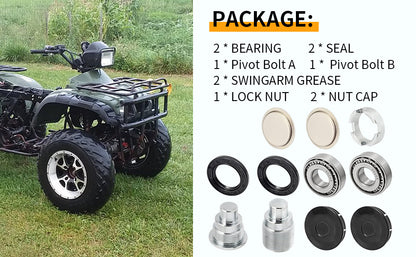 Swingarm Bearing Seal Rebuild Kit for Honda Foreman Rubicon 400 450 500 (2000–2023)