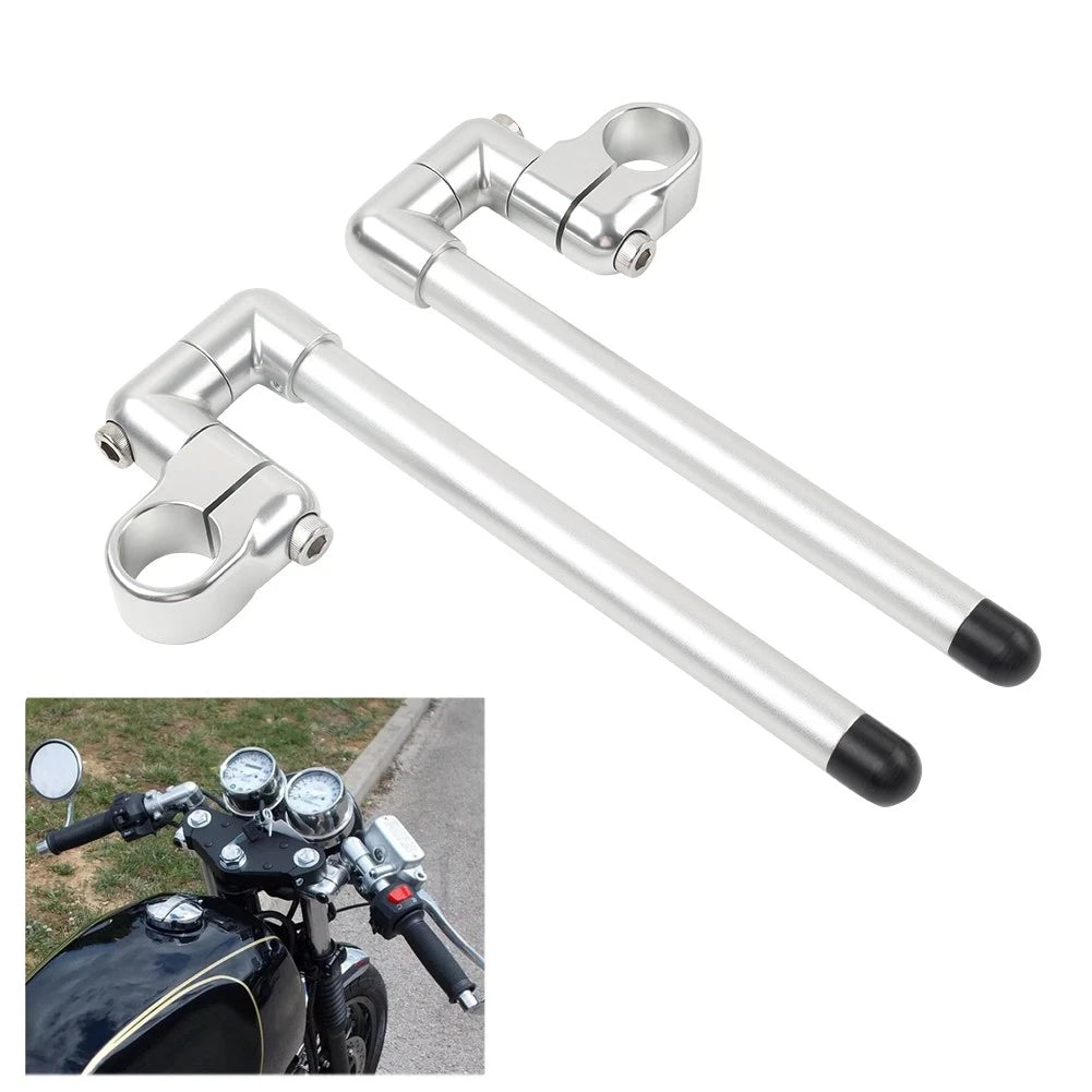 33MM Cafe Racer Clip-On Handlebar for Universal Motorcycle (7/8")
