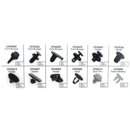 Set of 4 Bumper Retainer Clips for Toyota Camry (2018–2023)