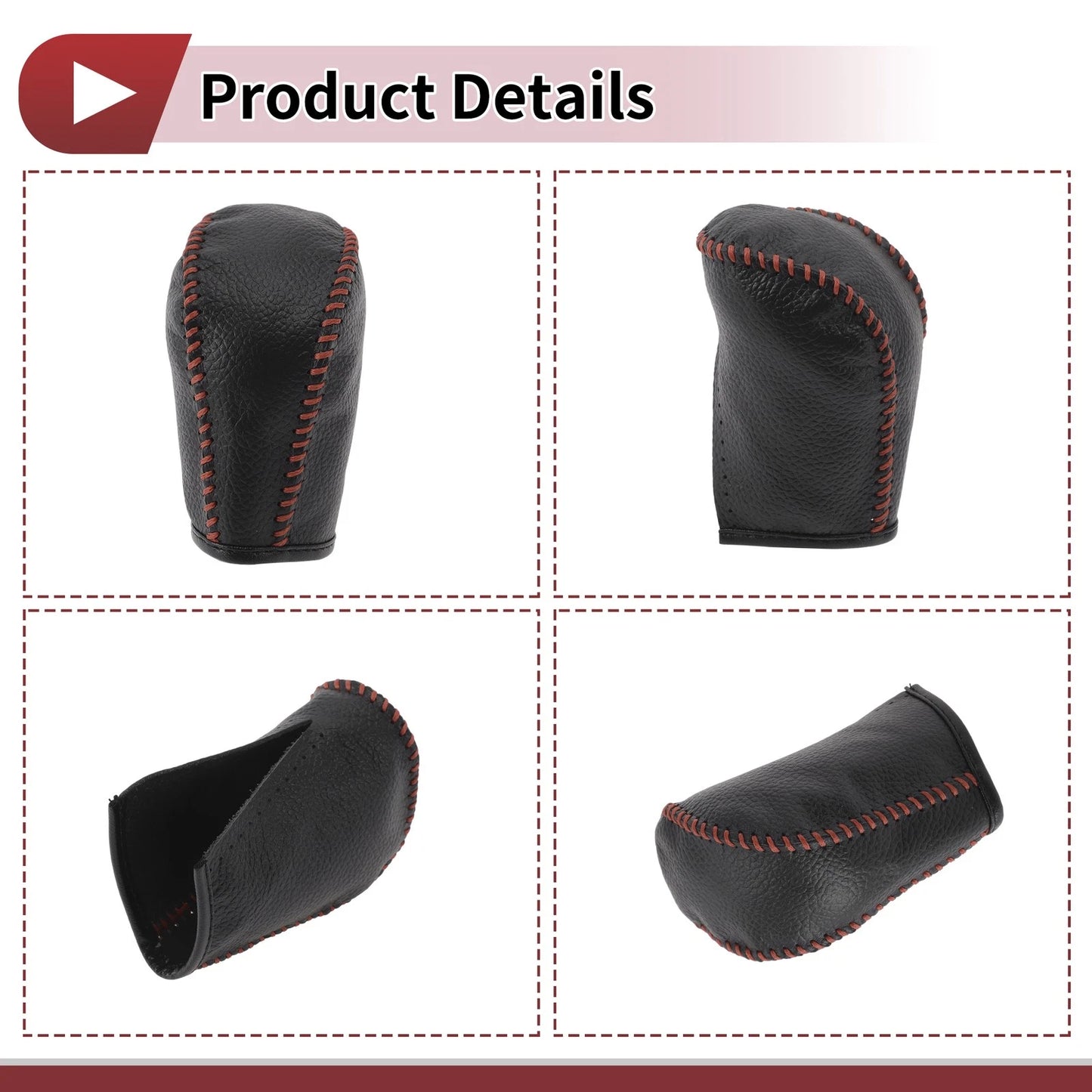 Gear Shift Knob Cover for Subaru Forester (2006–2012) Brown Faux Leather