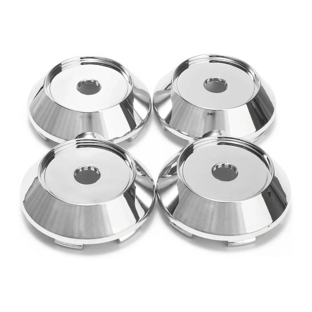 4 x Universal 68mm Chrome Rim Hub Caps for Wheel Center Cap