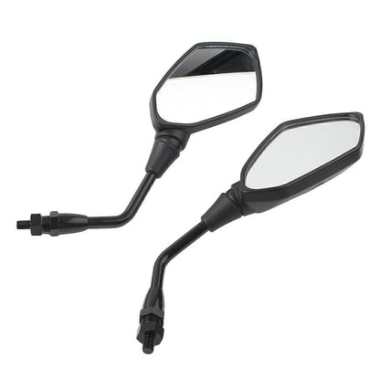 Folding Foot Pegs Rear Set Black for Universal Motorcycle Bike
