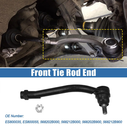 2X Front Tie Rod Ends ES800035 S800055 for Hyundai