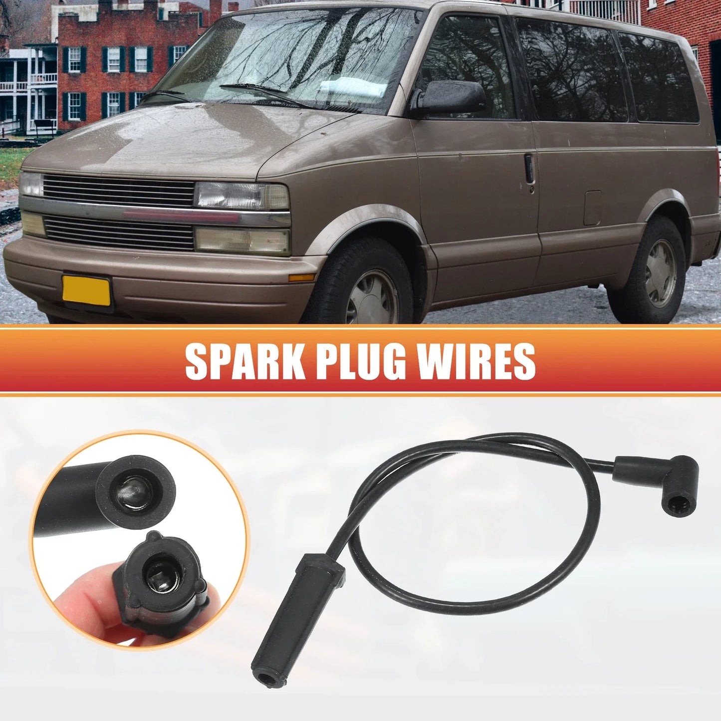 7 x Spark Plug Wire Ignition Coil Cables for Chevrolet Astro G10 (1995-2005)