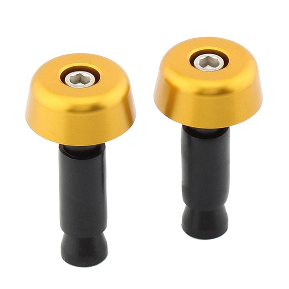 Handlebar Grips & End Caps for Universal Motorcycle (0.5in/12.7MM) Green