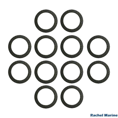 Set of 12 Lower Gearcase Drain Gaskets for Mercury MerCruiser