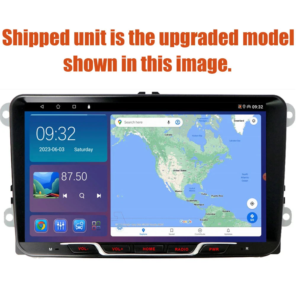 9'' Wireless CarPlay Android Auto Head Unit for Volkswagen EOS (2007-2014)