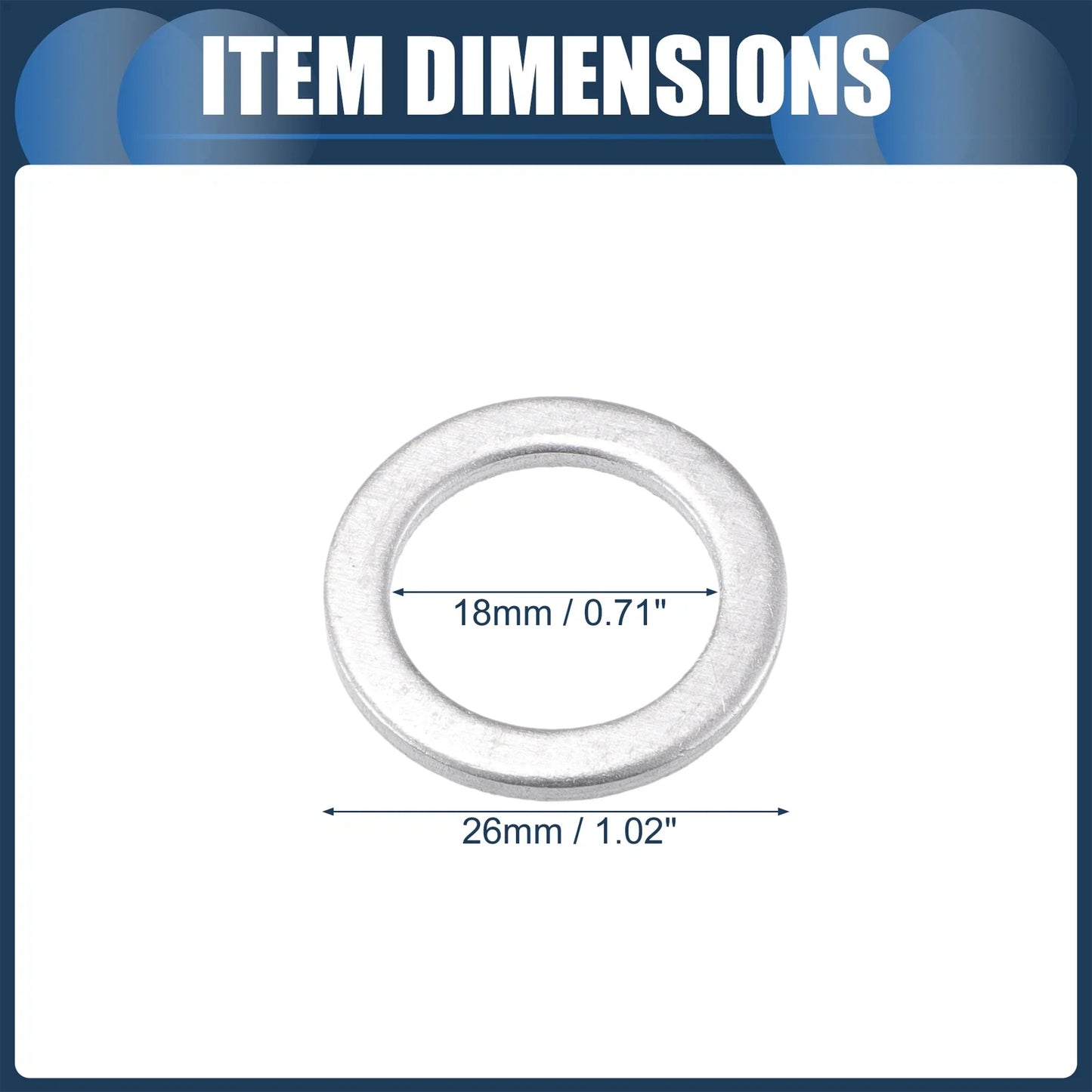 25 x Oil Drain Plug Gaskets 18mm for Honda Accord Coupe