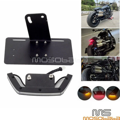 Rear LED Brake/Turn Signal/License Plate Holder for Harley Sportster S (2021-2023)