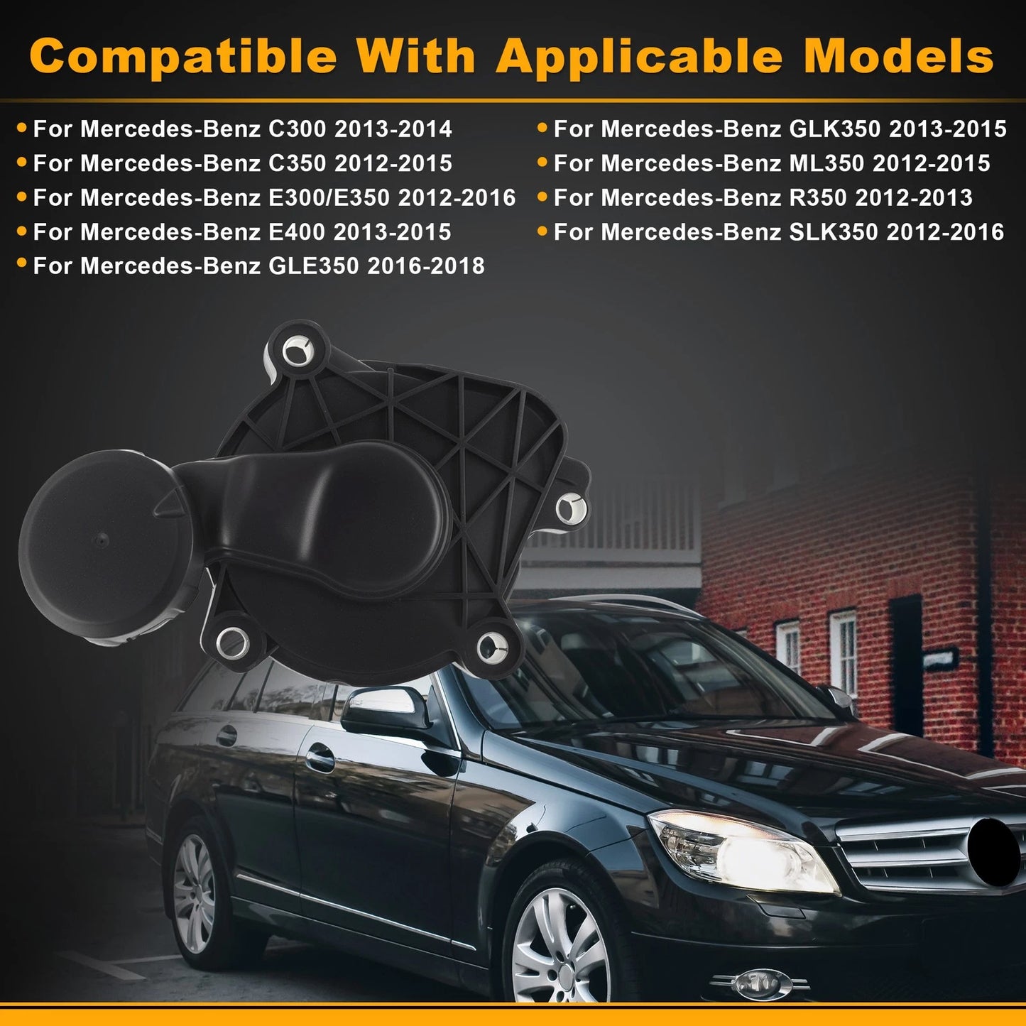 Engine Crankcase Vent Valve Oil Separator for Mercedes-Benz C300 (2015–2021) No.A2760100331