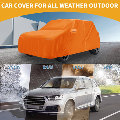 Waterproof Car Cover for Mini Cooper 4DR (2002–2002) 210D-PU Orange