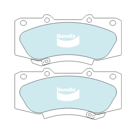 Set of 4 Front Disc Brake Pads for Toyota Hilux (2012–2015)