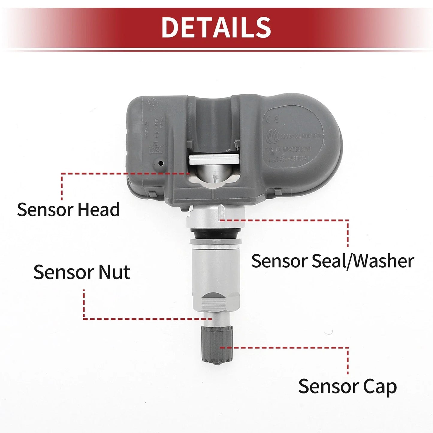Tire Pressure Sensor 433MHz for Dodge Challenger (2008-2021) 1 x Sensor