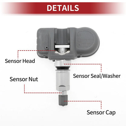 Tire Pressure Sensor 433MHz for Dodge Challenger (2008-2021) 1 x Sensor
