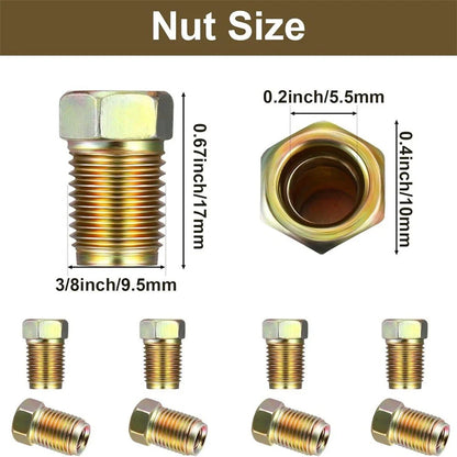 1 3/8" Brake Line Fittings Kit for 3/16" Brake Line Tube