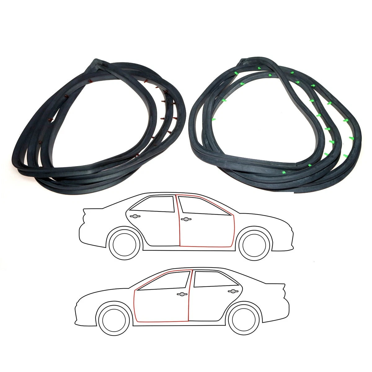 Front Door Weatherstrip for Toyota Corona Mark II (1968–1972)