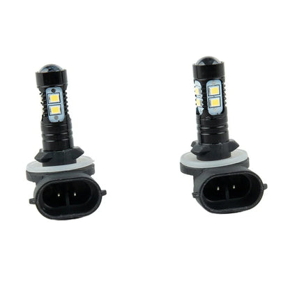 2 x LED Fog Driving Lights 50W 1200LM 6500K White Model