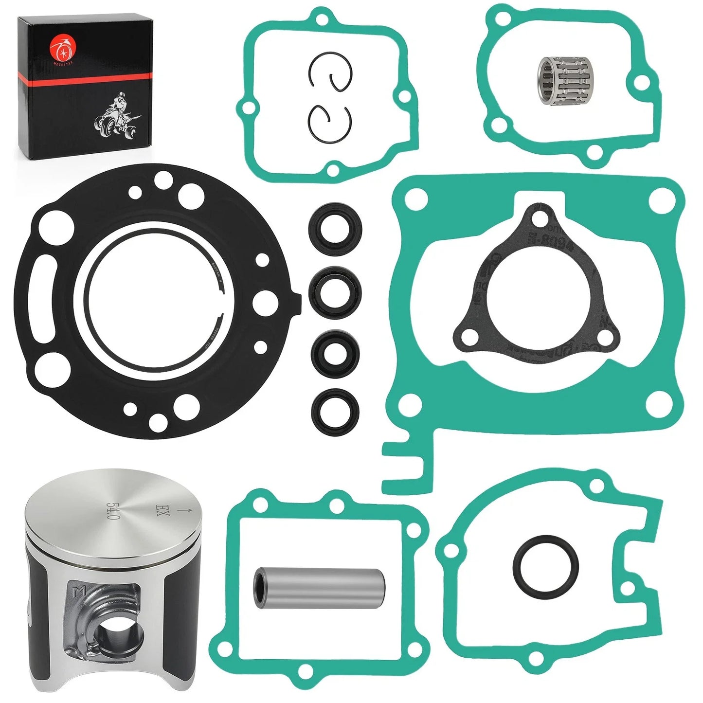 Top End Rebuild Kit 54mm Standard Bore Piston Ring for Honda CR125R (2003–2004)