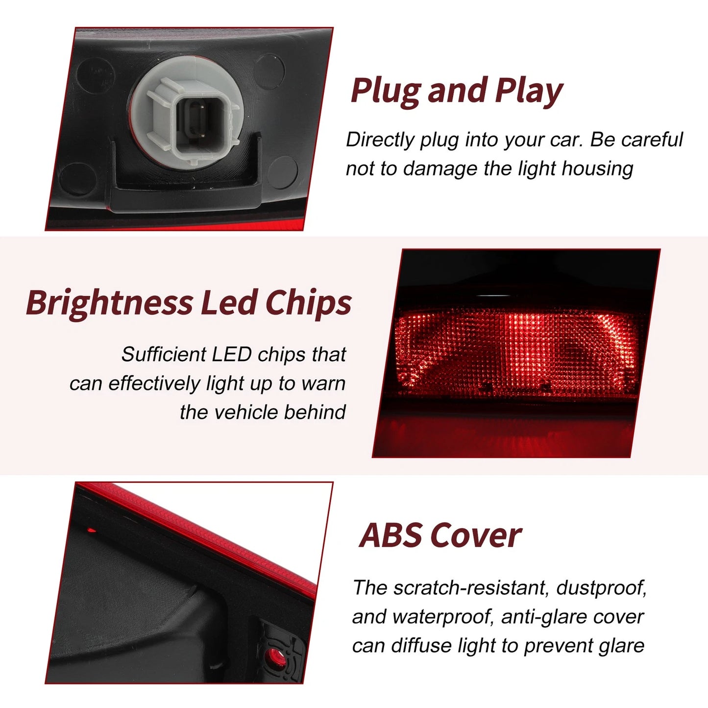 LED Third Brake Light for Nissan NV1500 NV2500 (2012–2019) No. 265901PA0A